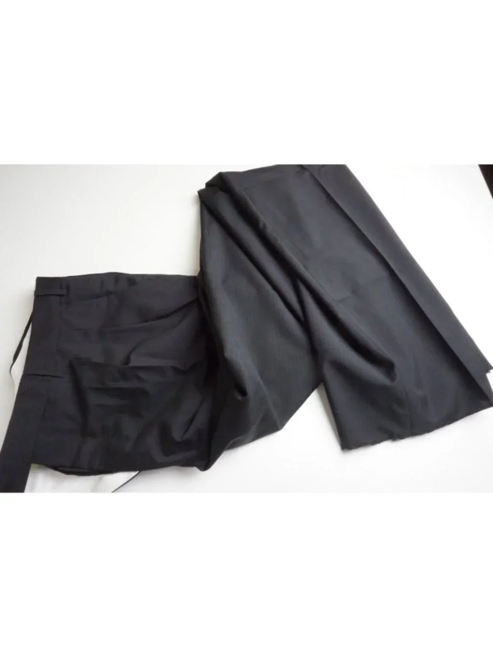 Sartoria Partenopea Black Blue Stripe Silk Blend 2 Pc Suit Jacket Pant 58 EU NEW